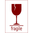 download Fragile Label clipart image with 0 hue color