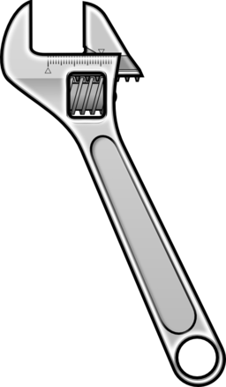 Adjustable Wrench Icon Style