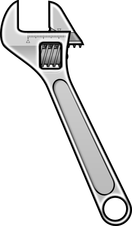 Adjustable Wrench Icon Style