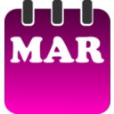 download March clipart image with 315 hue color