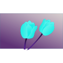 download Tulip clipart image with 180 hue color