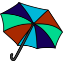 download Umbrella clipart image with 135 hue color