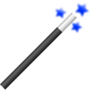 download Magic Wand clipart image with 180 hue color