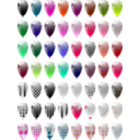 download Ballons clipart image with 315 hue color