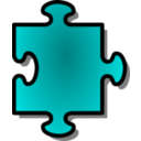 download Red Jigsaw Piece 05 clipart image with 180 hue color