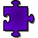 download Red Jigsaw Piece 05 clipart image with 270 hue color