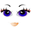 download Pretty Woman Smiley Emoticon clipart image with 45 hue color