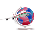 download Travel Globe clipart image with 135 hue color