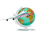 download Travel Globe clipart image with 315 hue color