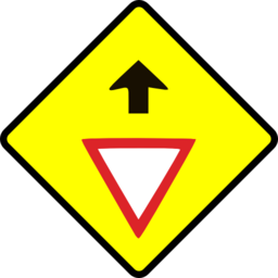 Caution Give Way Sign