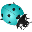 download Ladybug clipart image with 180 hue color