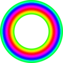 download 12 Color Rainbow Donut clipart image with 135 hue color