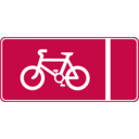 download Roadsign Cycle Lane clipart image with 135 hue color