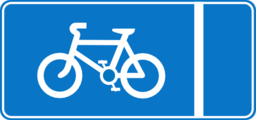Roadsign Cycle Lane