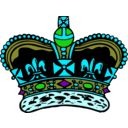 download Crown clipart image with 135 hue color