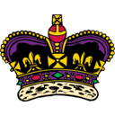 download Crown clipart image with 0 hue color