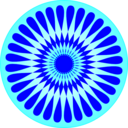 download Flower 32 Base clipart image with 180 hue color