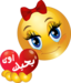 Pretty Girl Ba7bak Awy Smiley Emoticon