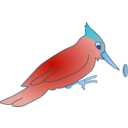 download Woodpecker clipart image with 180 hue color