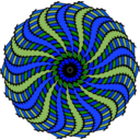 download Muster 66 Bunter Schienenrotor clipart image with 180 hue color