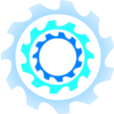 download Gear Wheels clipart image with 180 hue color