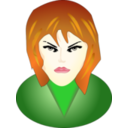 download Face clipart image with 0 hue color