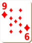 White Deck 9 Of Diamonds