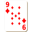 White Deck 9 Of Diamonds