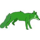 download Fox clipart image with 90 hue color