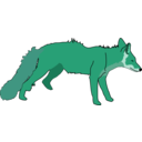 download Fox clipart image with 135 hue color