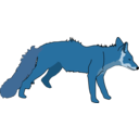 download Fox clipart image with 180 hue color