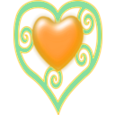 download Princess Crown Heart clipart image with 90 hue color