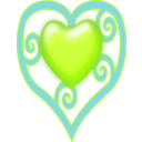download Princess Crown Heart clipart image with 135 hue color