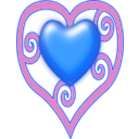 download Princess Crown Heart clipart image with 270 hue color