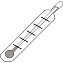 download Thermometer Cold Outline clipart image with 315 hue color