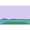 download Landscape clipart image with 90 hue color