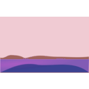 download Landscape clipart image with 180 hue color