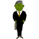 download Man In Black Suit clipart image with 45 hue color