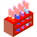 download Test Tubes clipart image with 180 hue color