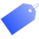 download Tag Icon clipart image with 180 hue color
