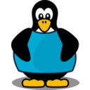 download Penguin With A Shirt clipart image with 0 hue color