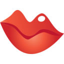download Red Lips Icon clipart image with 0 hue color