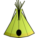 download Teepee clipart image with 45 hue color