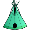 download Teepee clipart image with 135 hue color