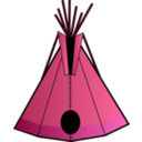 download Teepee clipart image with 315 hue color