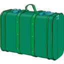 download Suitcase clipart image with 135 hue color