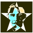 download Obama clipart image with 180 hue color