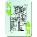download Guyenne Deck King Of Hearts clipart image with 90 hue color