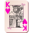 download Guyenne Deck King Of Hearts clipart image with 315 hue color