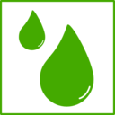 Eco Green Drop Of Water Icon